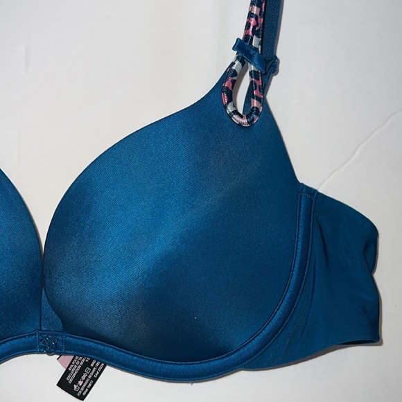 Victorias Secret Bra Womens 34B Teal Blue Sexy Little Things Push Up adjustable - Picture 3 of 11